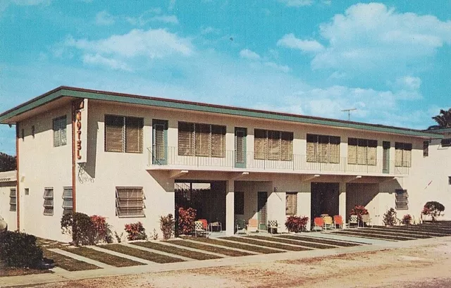 Fort Lauderdale FL Anthony Motel Apartments Postcard Unused