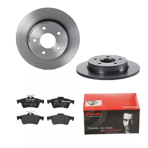 Brembo Bremsscheiben 265 + Bremsbeläge Hinten Für Ford Focus 100-Max Dm2 Focus 2