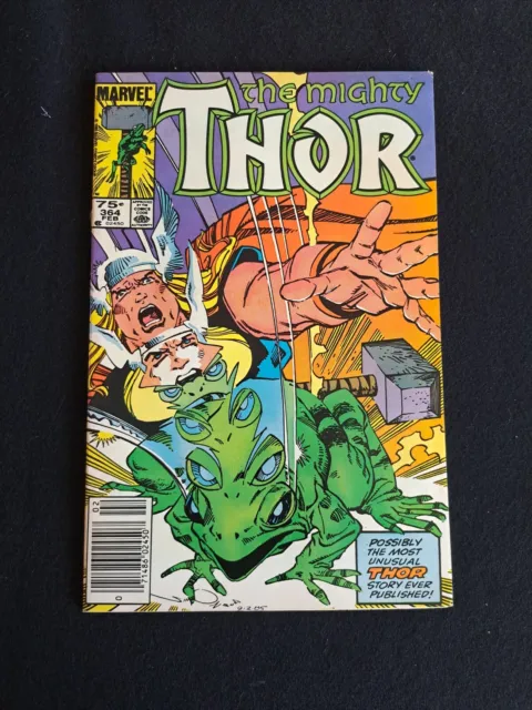 The Mighty Thor 364 Marvel Comics 1986 Newsstand 1st Appearance Throg Frog Thor