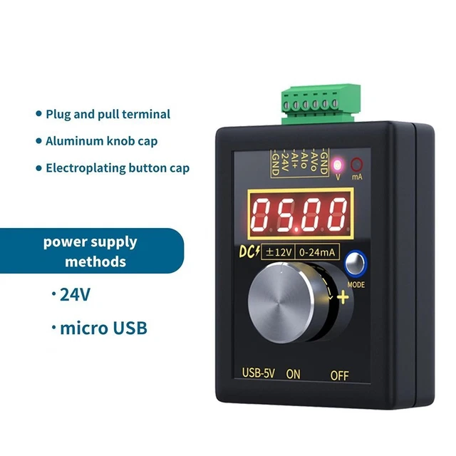 0-4-20 mA 0-10 V simulatore analogico tensione di corrente pannello controller PLC