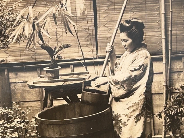 Japan Yokohama Wie On Puise L’Eau 1901 Foto Stereo Vintage P81L9n9 2