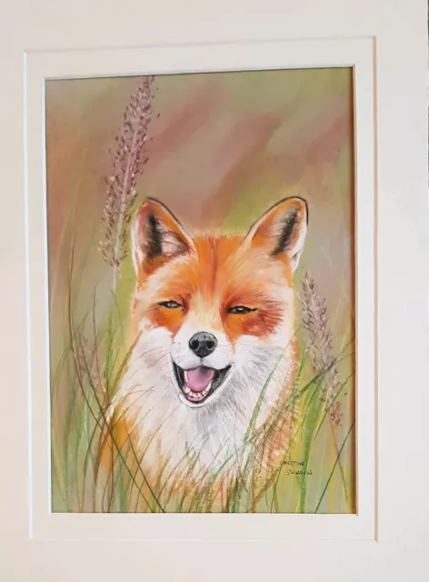 Happy Fox  -Original Wildlife Painting