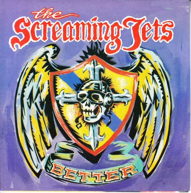 THE SCREAMING JETS  Better PICTURE SLEEVE 7" 45 rpm vinyl record RARE!