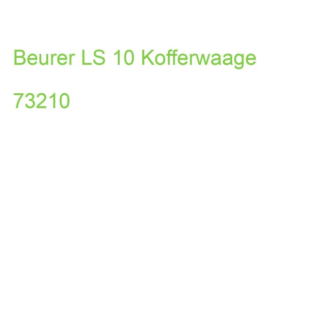 Beurer LS 10 Kofferwaage 73210 (4211125732103)