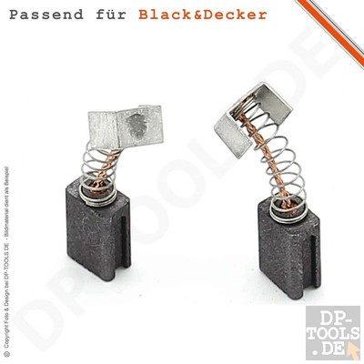 DP 2 Balais pour Noir Et Decker Perforateur BD652A Type 1 6x8x18mm 323660 