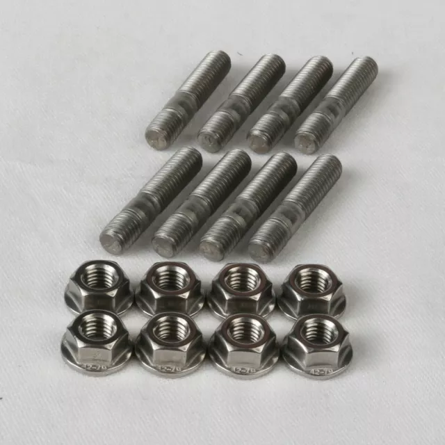 M8 x 40 Stainless Steel Exhaust Studs & Flange Nuts Suzuki GS750E GS1000 GS1100