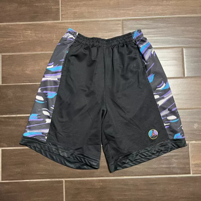 Vintage Nike Air Jordan Shorts Mens 2XL XXL Black Aqua 8 VIII Retro Basketball