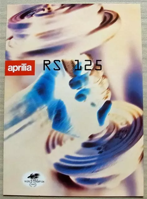 APRILIA RS 125 MOTORCYCLE Sales Brochure For 1996 #Cod. 20/96