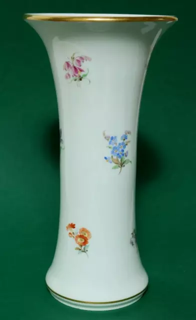 Alte 25cm große Meissen Vase Porzellanvase Porzellan Blumenvase Blumen 1.Wahl