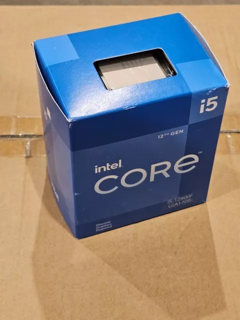 Intel Core i5-12400F Processor (4.4 GHz, 6 Cores, LGA 1700) Box - BX8071512400F