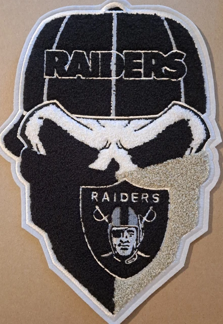 Las Vegas Raiders 11.5" chenille Iron on patch
