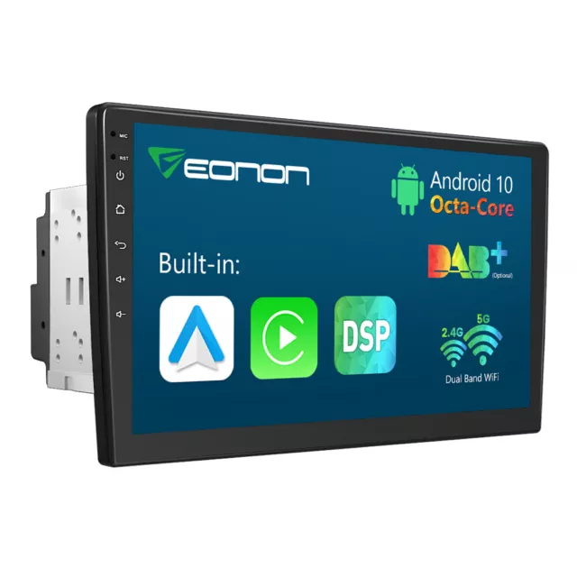 10.1inch Android 10 Octa Core Bluetooth WiFi FM Double 2DIN GPS Car Radio Stereo