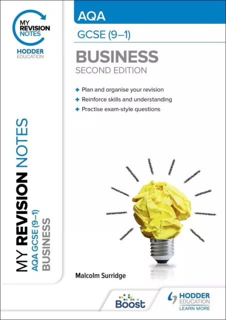 My Revision Hinweise: Aqa Gcse (9-1) Business Second Edition Von Surridge,