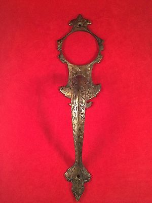 Vintage Reclaimed Salvaged Hammered Brass Doorknob Trim Handle