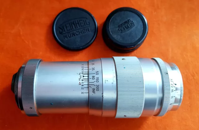 Agréable! Steinheil Munich Culminar 1: 4,5 135mm pour Leica M39 Boîtier - 2