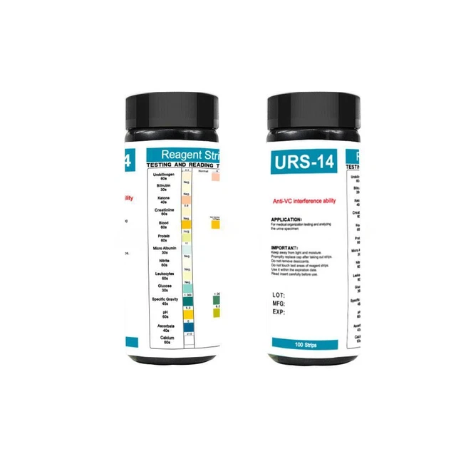100 Strips Urine Test - 14 Parameters for Health Check at Home