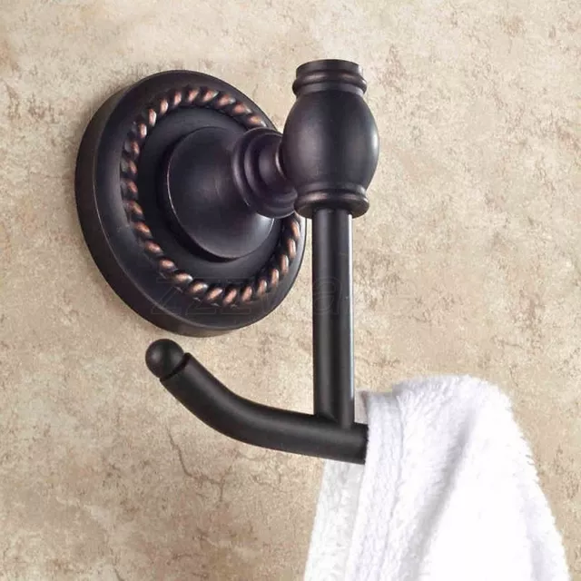 Antique Brass Wall Mounted Coat Cloth Robe Hat Hook Rack Hanger Holder ZD661