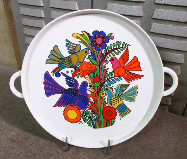 Plateau rond en faience Boch modèle ACAPULCO - Villeroy & Boch