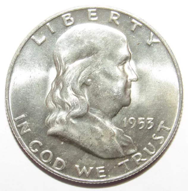 1953 D Franklin Half Dollar CHOICE BU (G140)