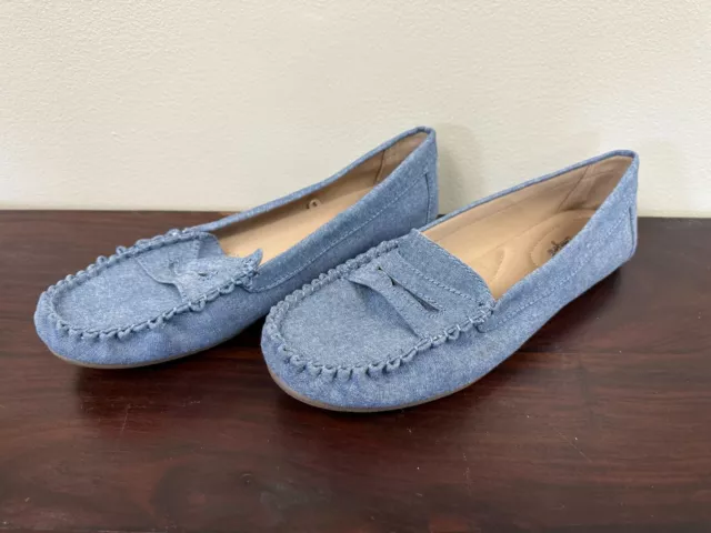 DEXFLEX COMFORT NAVY Blue Women's Casual Slip On Shoes. Size 12 $18.95 ...