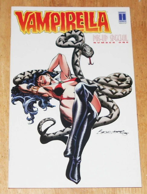 1995 Vampirella Pinup Special #1 Harris Comics Nebres Alternate White Cover NM