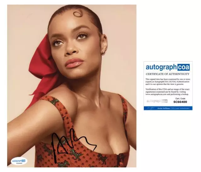 Andra Day "The United States vs Billie Holiday" AUTOGRAPH Signed 8x10 Photo ACOA