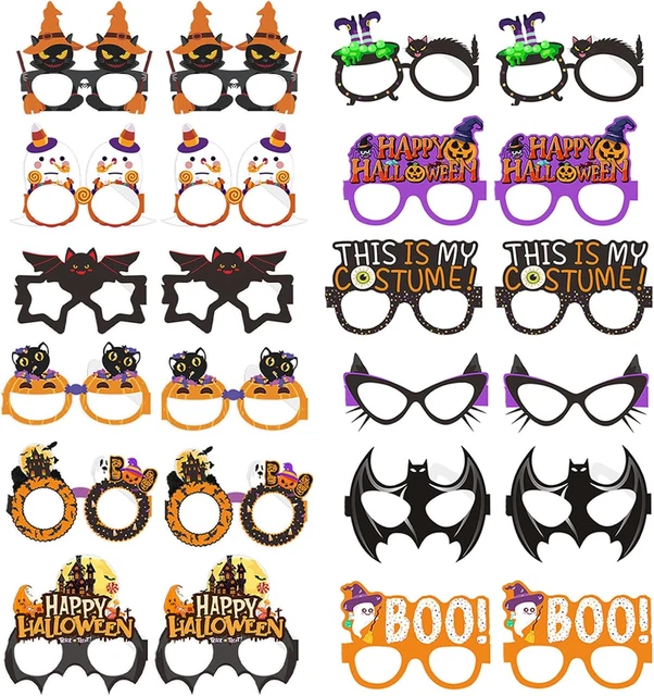 Toddmomy 2 Occhiali LED Clown Luminosi Per Halloween - Accessori Cosplay Divertenti