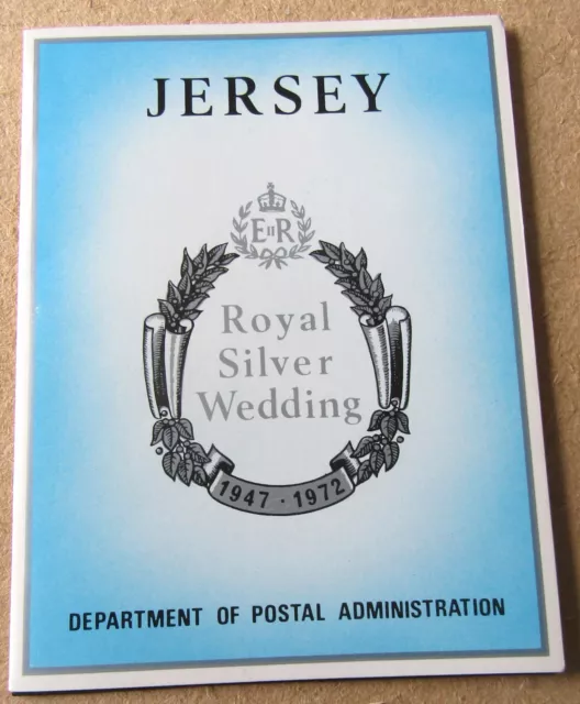 GB/Jersey Stamps: 1972 Royal Silver Wedding Presentation Pack. MNH. FREE POSTAGE