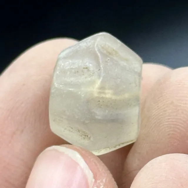 Very rare ancient Roman crystal carved bead in good condition