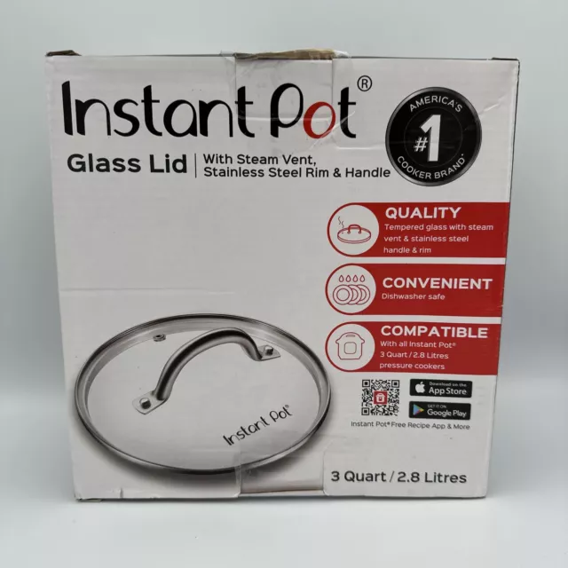 Genuine Instant Pot Tempered Glass lid Clear 10 in. (26cm) - 8 Quart 