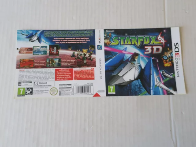 jaquette du jeu STARFOX 64 3D       - NINTENDO 3 DS