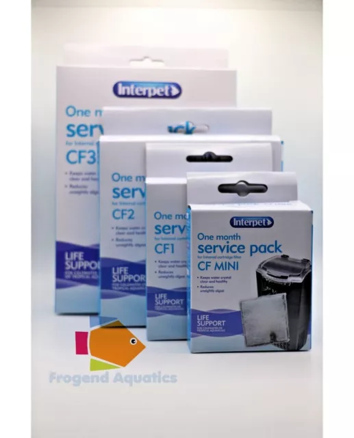 Interpet CF Filter 1-3 Month Service Kit Replacement Cartridge MINI CF1 CF2 CF3