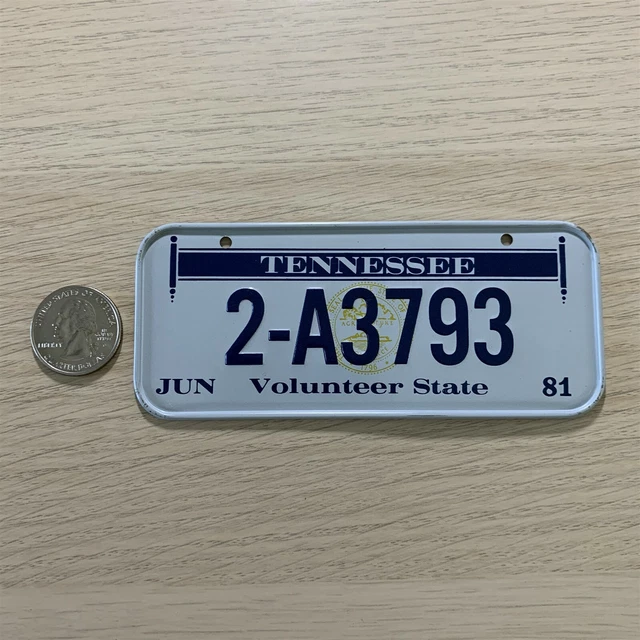 US Tennessee, License Plates, Automobilia, Transportation