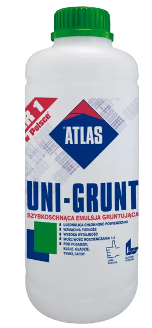 Uni-Grunt schnell trocknende Grundieremulsion Atlas 1kg Gebrauchsfertig