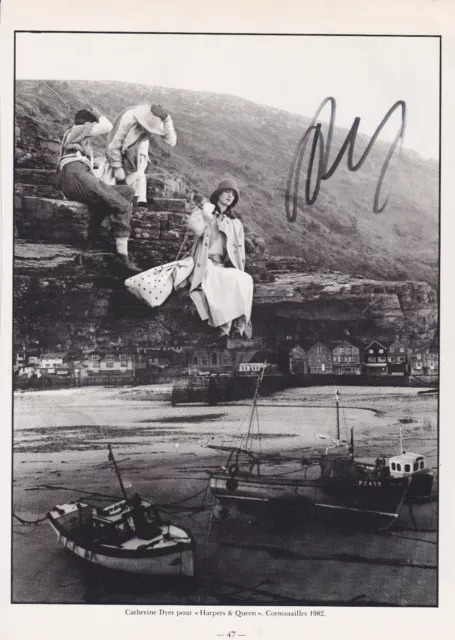 David BAILEY (1942) original sign CATHERINE DYER 1982 / 22x29cm AUTOGRAPH