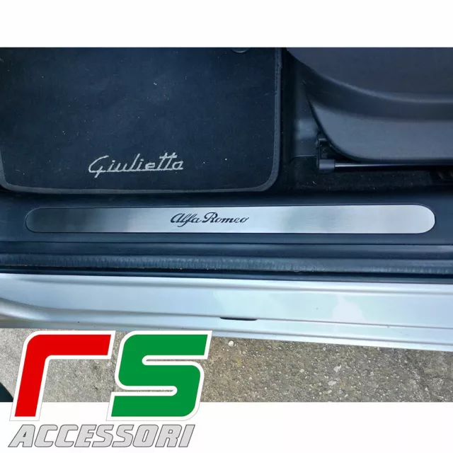 alfa romeo giulietta battitacco soglia porta batticalcagno acciaio inox 1 tuning