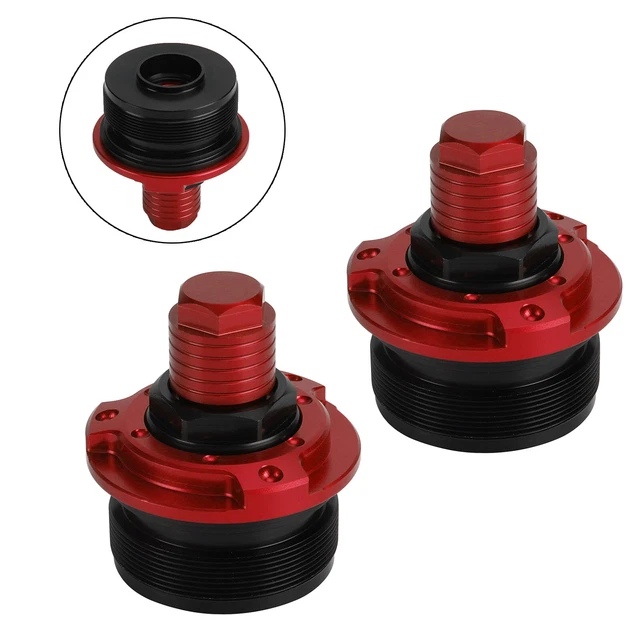 Forcella Shock Up Regolatore Forcella 47MM Vite per YAMAHA YZF-R15 V3.0 17-19 ROSSO