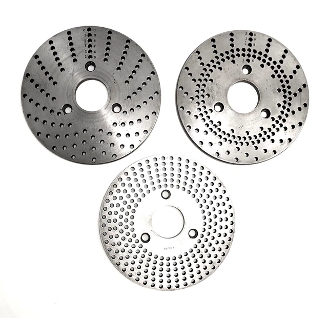 INDEXING / DIVIDING HEAD PLATES (LOT of 3) See Photos INDEXING / DIVIDING HEAD PLATES (LOT of 3) See Photos