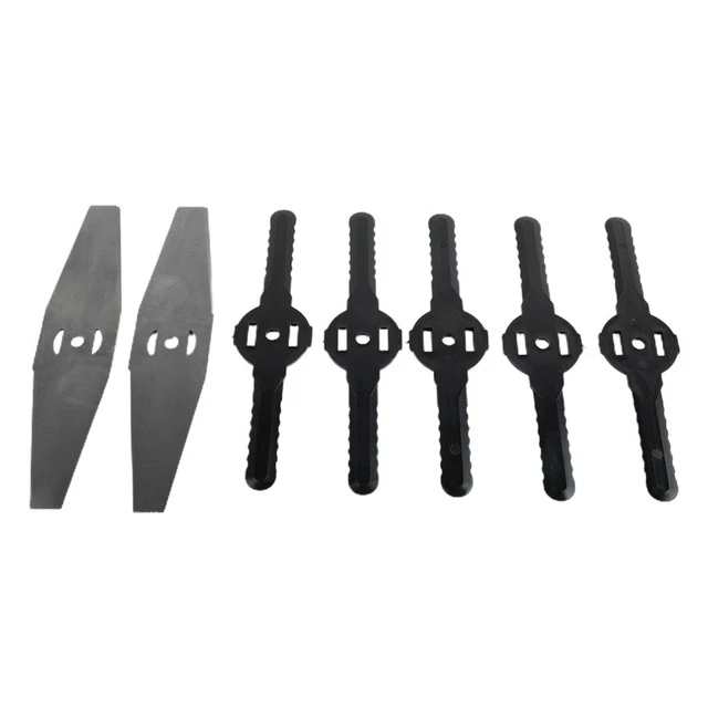 LONG LASTING STEEL and Plastic Grass Trimmer Blades Enhanced Durability