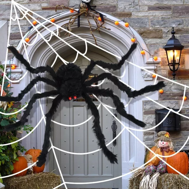 Araña de Halloween Accesorio Decoración Grande Miedo Interior Fiesta Spooky