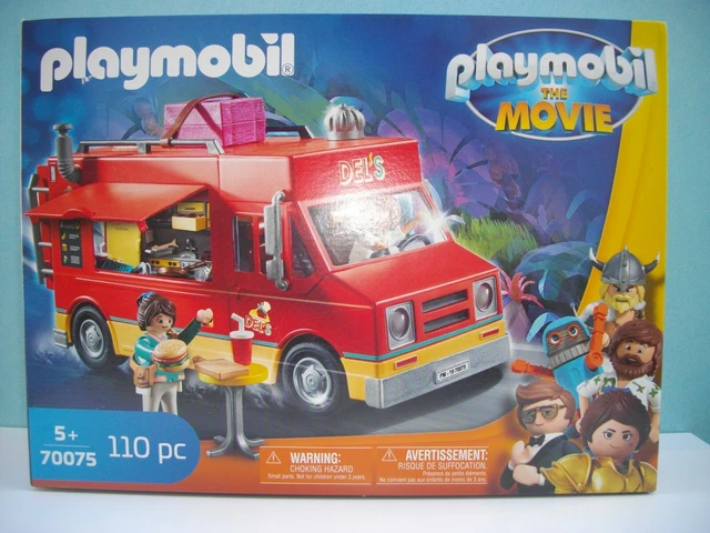 Playmobil 70075 Food Truck Del - Camion De Nourriture THE MOVIE, Jeu De Construction, Figurines Incluses
