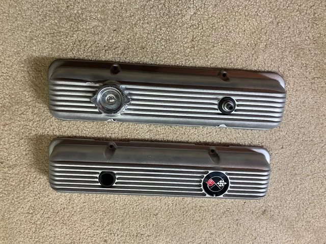 3932418  1969 Camaro Z28 ,  Corvette L46  non-dripper valve covers GM original