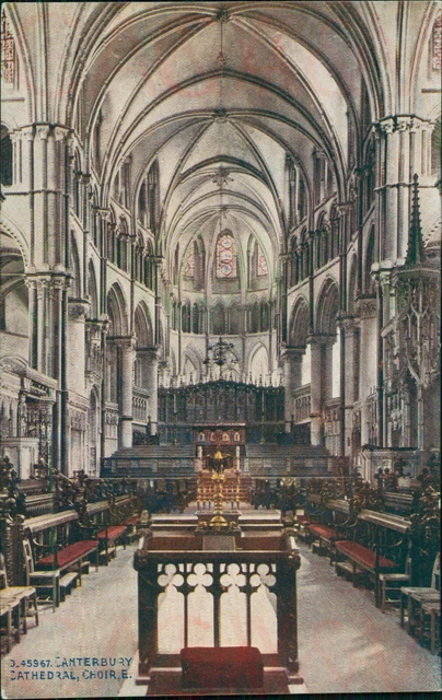 Canterbury Cathedral Choir East Photochrom Celesque D45967 Pre 1918