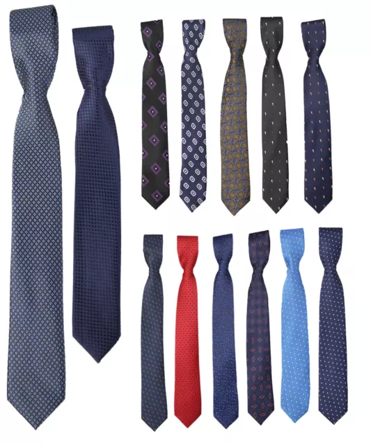 Boys Mixed Pattern Neckties Kids Formal Wedding Prom Satin Ties In Multicolor UK