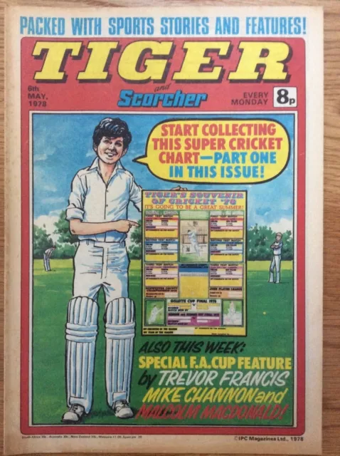 Tiger and Scorcher 6/5/78  Ian Callaghan, Malcolm Macdonald, IPC UK Comic