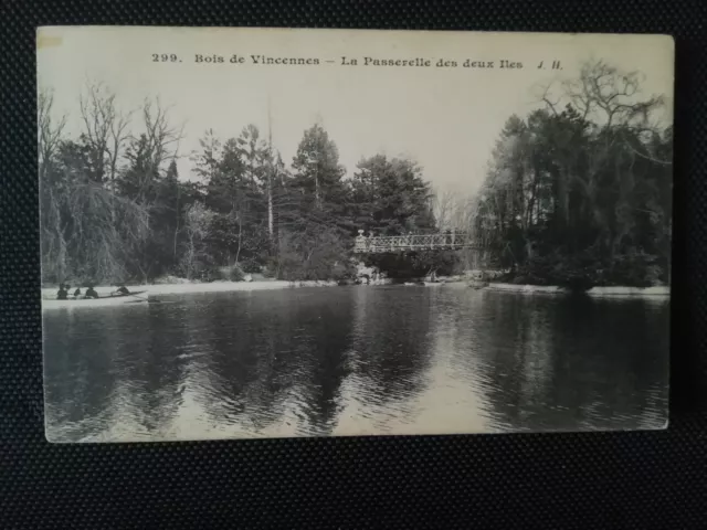 CPA 75 PARIS - Bois de Vincennes - La Passerelle des Deux Iles