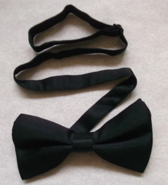 Bow Tie Black Dickie Bowtie Retro Adjustable Mens Vintage