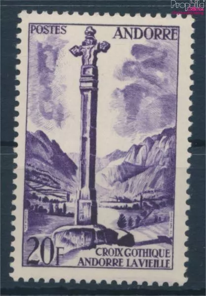 Briefmarken Andorra - Französische Post 1955 Mi 152 postfrisch (10354053