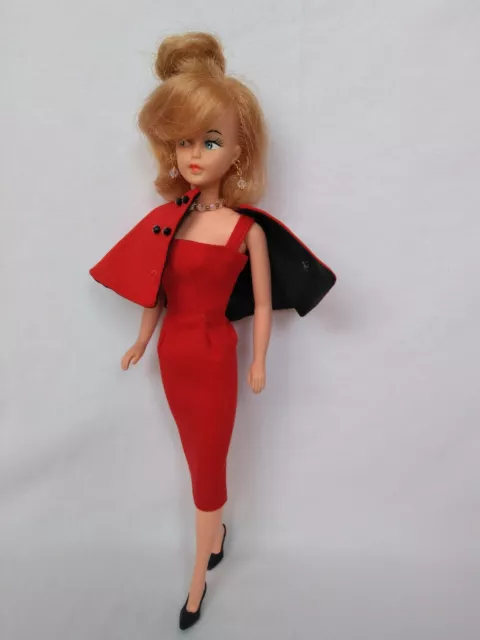 Handmade outfit dress & cape for barbie, Tressy mini Charact, Palitoy, Novo gama