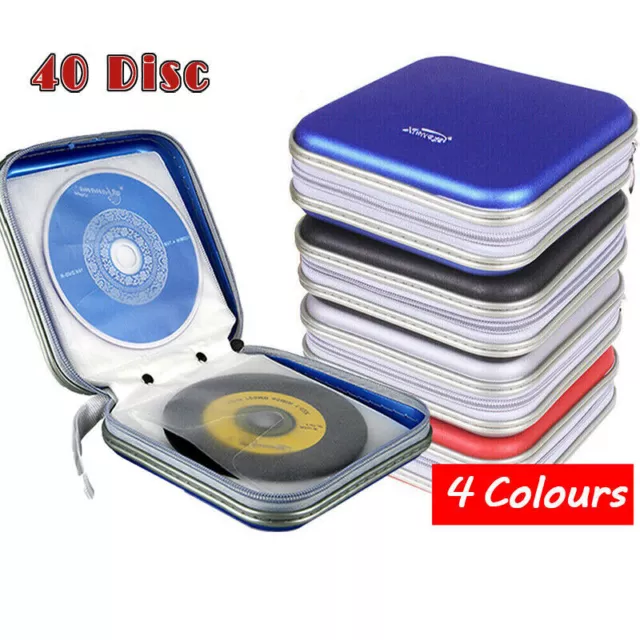 40Wallet Sleeve Holder Disc In Car Ideal for Storage Carry Case DVD CD AU STOCK